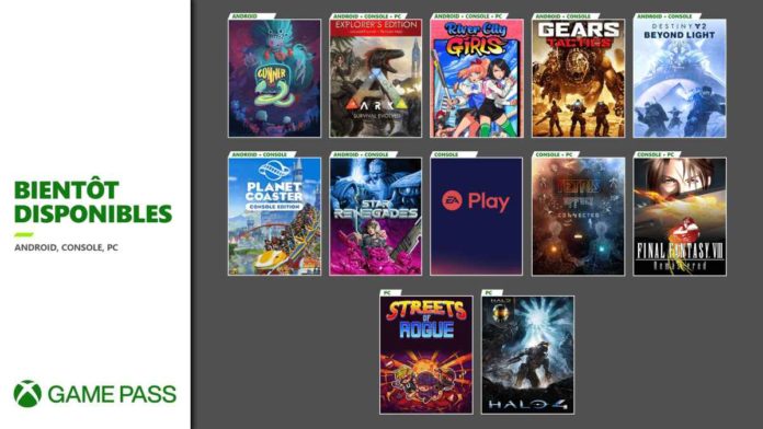 Les entrées et sorties des catalogues Xbox Game Pass de mi-novembre 2020