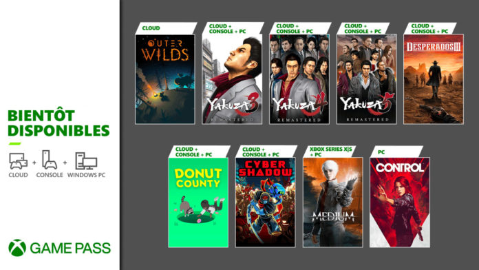 Les entrées et sorties des catalogues Xbox Game Pass de mi-janvier 2021